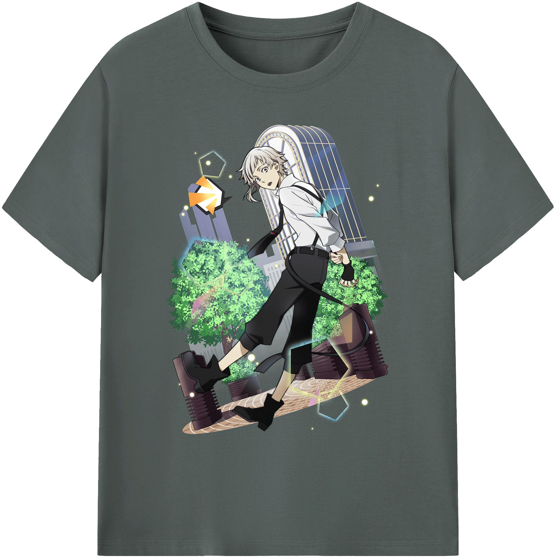（画像用） 文豪ストレイドッグス Bungo Stray Dogs 綿100％ メンズ半袖Tシャツ｜肌触りやわらか＆通気性